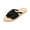 Black, variant on Raffia Espadrille Slides, Crisscross Strap Woven Sandals, Beach Woven Slides, Women's Open Toe Thong Dressy Sandals Summer Beach Flip Flops Trendy 2026 Slide Sandals, Black 8
