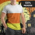 thumbnail image 3 of Halloween Costume Candy Corn Costume All Over Adult T-Shirt, 3 of 7