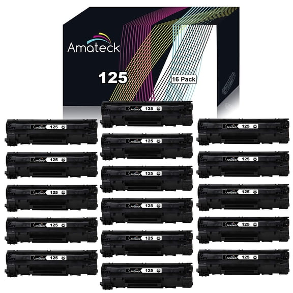 Amateck Compatible Toner Cartridge Replacement for 125 16 Pack for ImageClass LBP6000, MF3010, LBP6030w