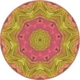 thumbnail image 1 of Ahgly Company Indoor Round Patterned Grapefruit Red Area Rugs, 6' Round, 1 of 6