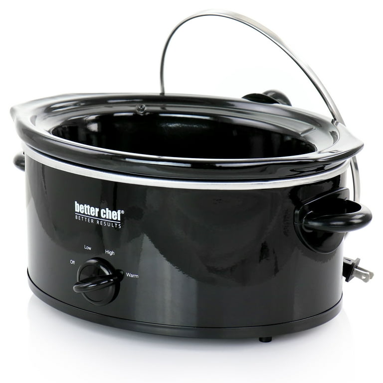 New - Chefmate 1.5 Qt Slow Cooker Ceramic Bowl with 3 Heat