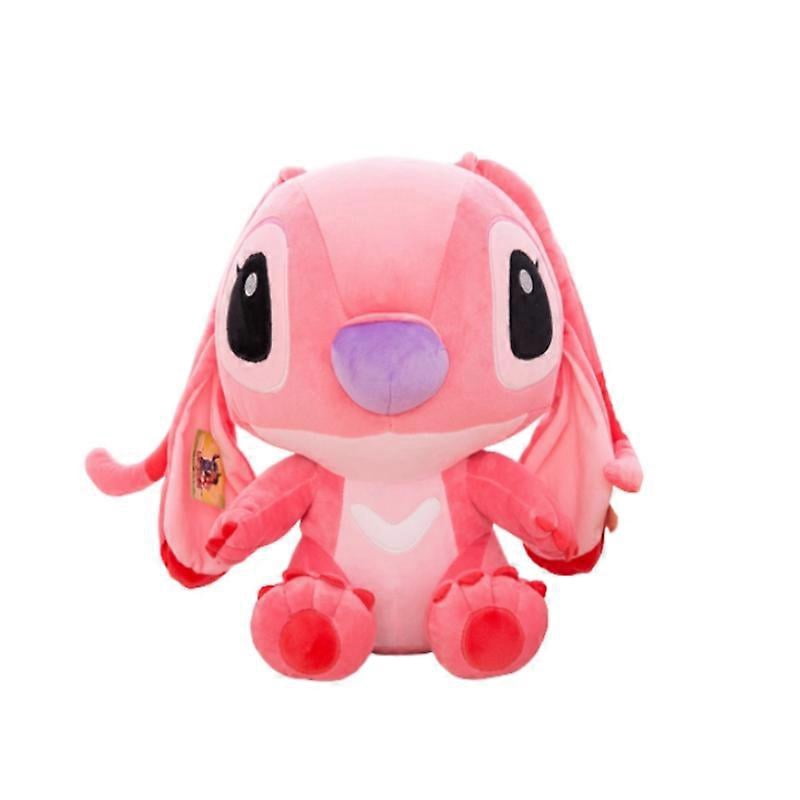 Muñecos de peluche Disney Stitch azul y rosa, juguetes de anime Lilo y ...