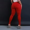 thumbnail image 2 of Jeans for Women Fashion High Waisted Petite Plus Size Stretch Colored Red Pants Sizes XXL, 2 of 7