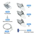 thumbnail image 2 of Charnière de Porte de Garage & Kit de Réglage à Rouleau, Ensemble de Porte de Garage 6200ZZ Rouleau Bleu Sans Couverture pour Porte 16 x 7 Pieds, 2 of 6