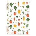 thumbnail image 7 of FORMRS 1-Subject Spiral Notebook 8" x 5" College Ruled 60 Refillable Sheet A5 Hard Cover, 2 Pack, Green Cute Vegetables, 7 of 7