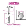 thumbnail image 4 of The Original Pink Box 16oz Steel Rip Claw Hammer, Pink | One Piece Forged with Smooth Face & Slip Resistant Handle, Pink, 4 of 4