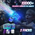 thumbnail image 2 of Máquina de burbujas Eaglestone Bubble Gun, 2 paquetes con luces LED, 2 of 9