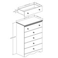 thumbnail image 2 of Commode 5 tiroirs Crystal, Blanc de Meubles South Shore, 2 of 6