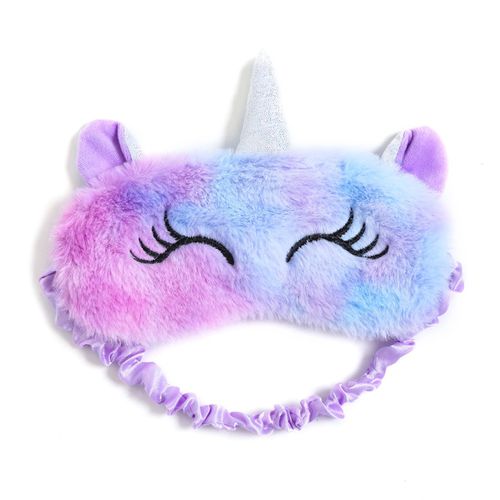 SHIYAO Unicorn Sleeping Mask Girls Soft Plush Blindfold Mask Cute Unicorn Kids Sleep Mask