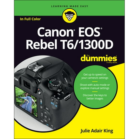Pre-Owned Canon EOS Rebel T6/1300d for Dummies (Paperback) 1119295645 9781119295648