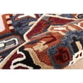 thumbnail image 4 of 5â€™ Maroon and Blue Medallion Area Rug, 4 of 8