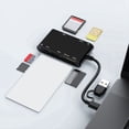 thumbnail image 2 of Lector de Tarjetas Multiusos USB C USB 3.0 6 en 1, Lector de Tarjetas de Imagen Smart/MS/M2/TF/SIM/SD, Adaptador Emory Stick Pro Duo., 2 of 8