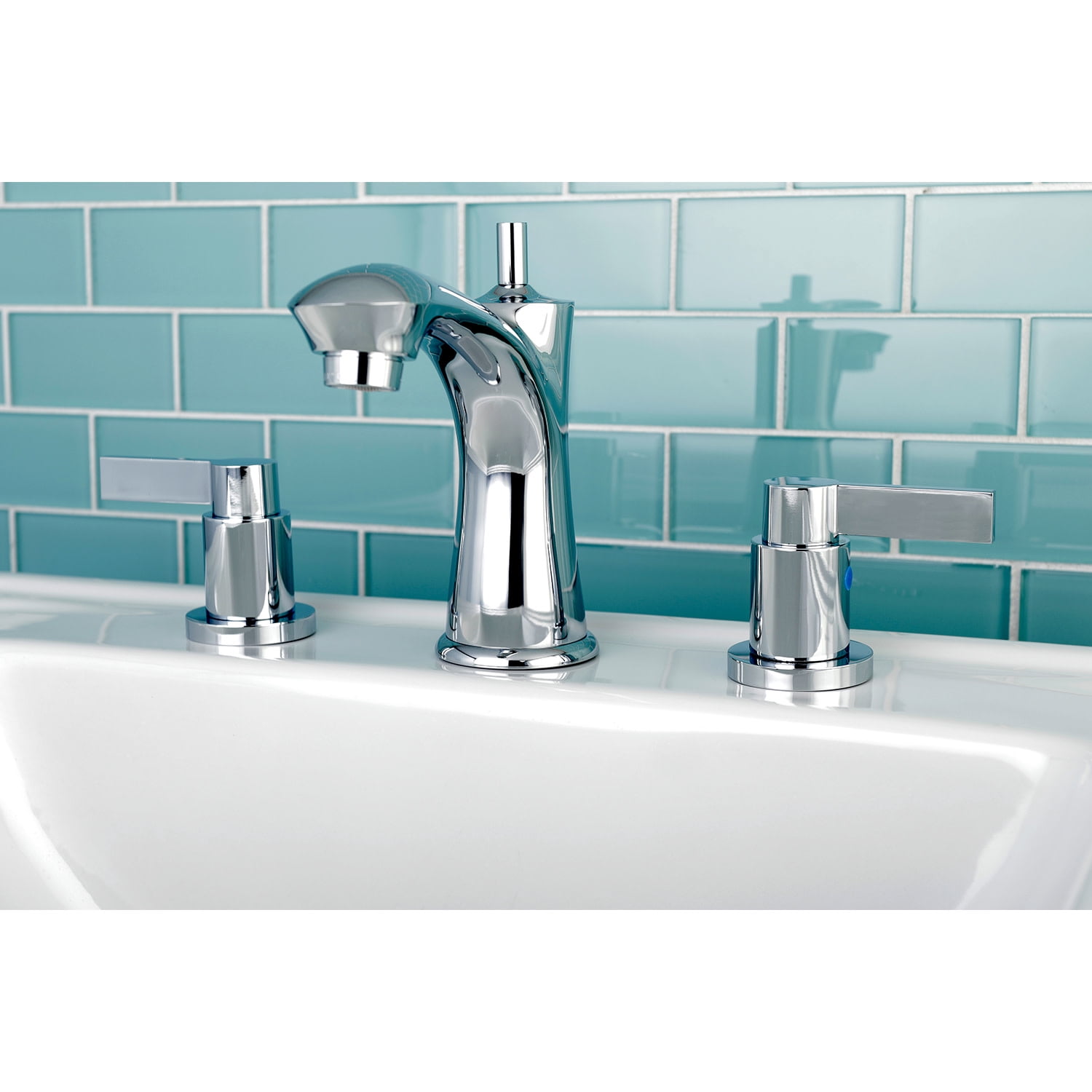 Kingston Brass KB7961NDL 8 in. Widespread Bathroom Faucet, Polished Chrome