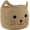 Cat, variant on Storage Basket, Large 14” x 12” Woven Cotton Rope Bin with Deer Design, Cutout Handles, Decorative Storage Organizer for Home Use, Laundry, Clothes & Household Items, Foldable & Washable (Deer)