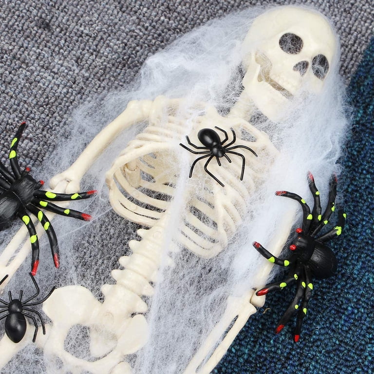 Halloween Spider Skeleton Deko – Kunststoff, Ca. 23x15,5x7 Cm, Gruselig Realistisch Für Party & Haus
