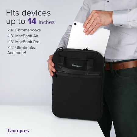 Targus - Vertical Slipcase for 14" Notebooks/Chromebooks - Black