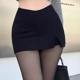 thumbnail image 2 of Falda ajustada negra de cintura alta, minivestido sexy adelgazante, nueva moda de primavera 2024 para mujer, estilo coreano, deseo ultrapuro, 2 of 4