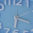 Plastic Oval Silent Battery Powered Arabic Number Alarm Clock Blue