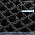 thumbnail image 4 of Waffle Bathroom Rug Mat, Absorbent Non Slip Bath Rugs Machine Washable for Bathroom, 24"x60" Black, 4 of 6