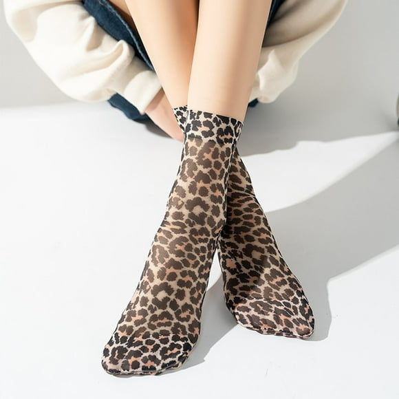 Stockings for Casual Wear with Sheer Patterned Design and Seam Toe Breathable Ankle Hosiery for Daily Use