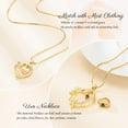 thumbnail image 4 of Personalize Urn Necklaces for Ashes - Rose Flower Heart Cremation Pendant Necklace Stainless Steel Urn Lockets Ashes Memorial Keepsake Jewelry Gifts for Women, 4 of 6