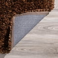 thumbnail image 5 of Utopia UT100 Brown Shag Rug 8' X 8', 5 of 7