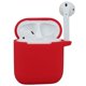 thumbnail image 4 of Compatible con funda AirPods con llavero, funda protectora de silicona prémium a prueba de golpes para estuche de carga AirPods 2 y 1 (Airpods 1, rojo), 4 of 5