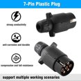 thumbnail image 4 of Trailer Adapter, 12V 7 Pin Trailer Hitch Plug Adapter For N Type Plastic Car Trailers-8, 4 of 5