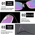 thumbnail image 4 of KOOSUFA Rimless Titanium Reading Glasses +3.50 Super Lightweight Eyeglasses Readers Frameless Eyewear for Men Women Black, 4 of 7