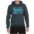 thumbnail image 2 of Wild Bobby Ford Shelby Cobra Retro Blue Logo Unisex Hoodie Sweatshirt, 2 of 6