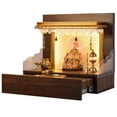 thumbnail image 2 of Wooden Mandir for Home/Temple Home/Pooja Mandir Ghar Home Decoration with Lights, 2 of 7