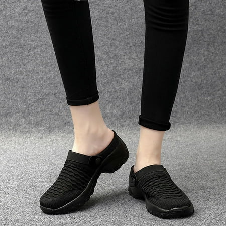 

Yedhsi Women s Shoes Low-top Casual Flying Woven Socks Lightweight Lazy Walking Shoes Flying Woven Slippers