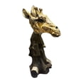 thumbnail image 2 of Escultura de jirafa Busto de animal Estatua Estatuilla Arte de resina de silvestre Accesorios de decoración de escritorio de oficina en BLESIY estatuilla de alce de animales, 2 of 4