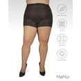 thumbnail image 6 of MeMoi Plus Size Curvy Ultra Sheer Control Top Pantyhose - Womens - Female (5X/6X, Off Black), 6 of 7