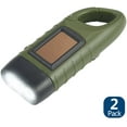 thumbnail image 4 of XYCCA [ 2-Pack] Hand Crank Solar Powered Flashlight, Emergency Rechargeable LED Flashlight, Survival Flashlight, Quick Snap Carabiner Dynamo Flashlight Torch for Outdoor Sports ST-001, 4 of 8
