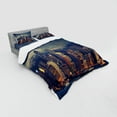 thumbnail image 3 of Ambesonne Landscape Bedding Set 3 Pcs, Hong Kong Cityscape, Twin, Multicolor, 3 of 3