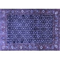 thumbnail image 1 of Ahgly Company Machine Washable Indoor Rectangle Persian Blue Traditional Area Rugs, 7' x 10', 1 of 4