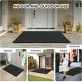 thumbnail image 3 of Ktaxon 36" x 48" Front Door Mat Indoor Outdoor Entrance, Waterproof, Stain and Fade Resistant, Easy Clean Patio Porch Entryway Mat Doormat, Grey, 3 of 9