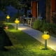 thumbnail image 2 of Luces solares para patio, al aire libre, jardín, luz cálida, dos paquetes, naranja, 2 of 4