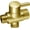 Brushed Gold, variant on Brass Shower Arm Diverter Valve for Hand Held Showerhead and Fixed Spray Head,G 1/2 3-Way Bathroom Universal Shower System Replacement Part (Matte Black)