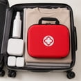 thumbnail image 4 of Hard Shell First Aid Kit, Portable Travel Carrying Red Medical Storage Bag, 1 Pack Lightweight Shockproof Organizer with Handle, for Outdoor Camping Home Office Emergency Medical Supplies Arrangement, 4 of 5
