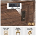 thumbnail image 6 of ANPOO 40" Farmhouse Lift Top Coffee Table with Charging Station, Square Wood Center Table with Large Hidden Storage Compartment for Living Room, 6 of 7
