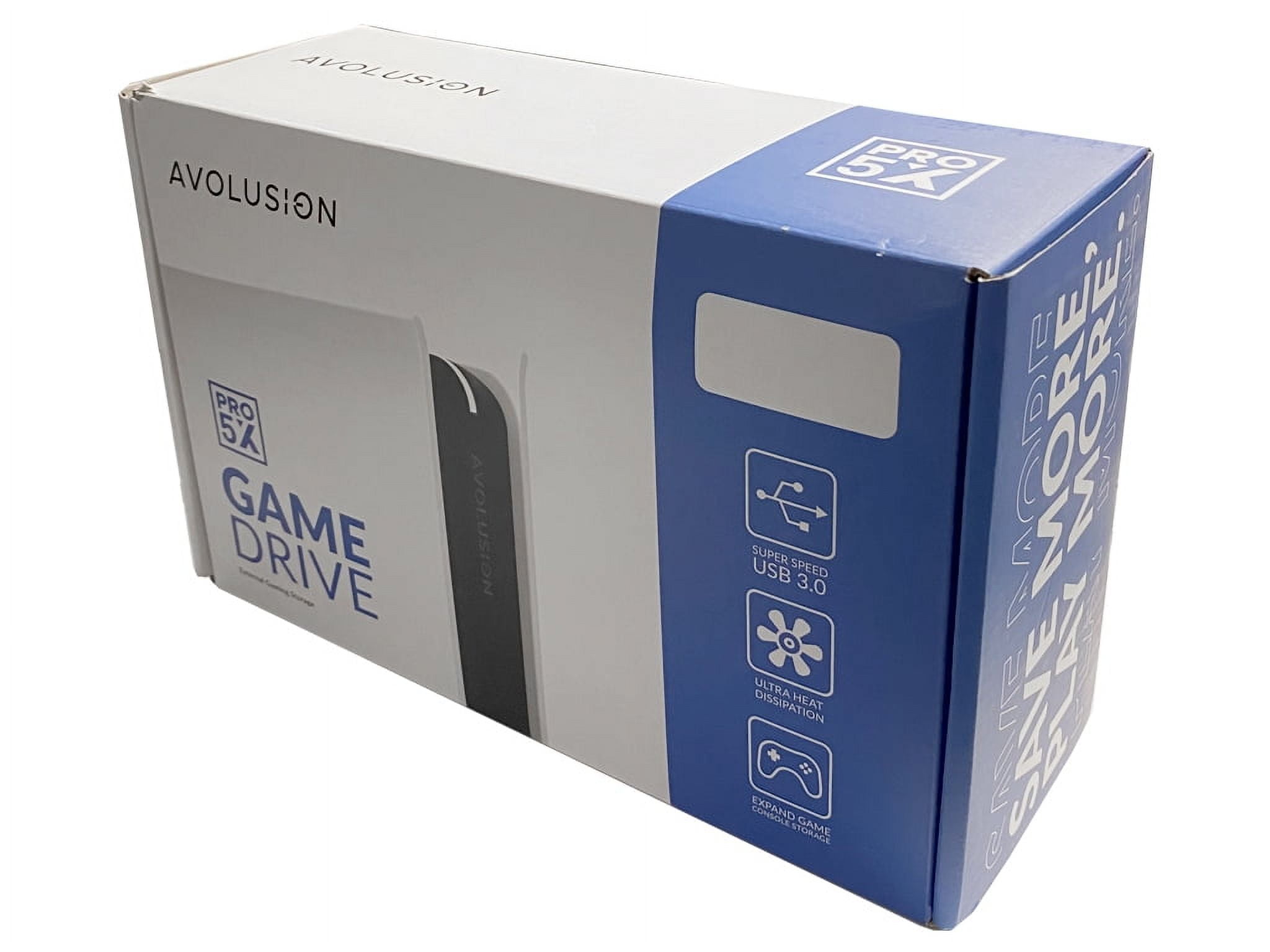 Avolusion PRO-5X Series 4TB USB 3.0 External Gaming Hard Drive for XBOX One Original, S & X (White) - 2 Year Warranty