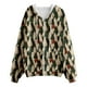 thumbnail image 5 of WILLBEST Sudadera Deportiva para Mujer Sudadera con Capucha Estampada Navideña para Mujer, Estilo Casual y Holgado, con Cremallera Modelo 591 Mediana, 5 of 6