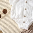 thumbnail image 6 of hoksml Unisex Baby Bodysuit and Suspender Shorts Set, Plaid Bow Tie Outfit, Infant Formal Summer Wear, 6 of 9