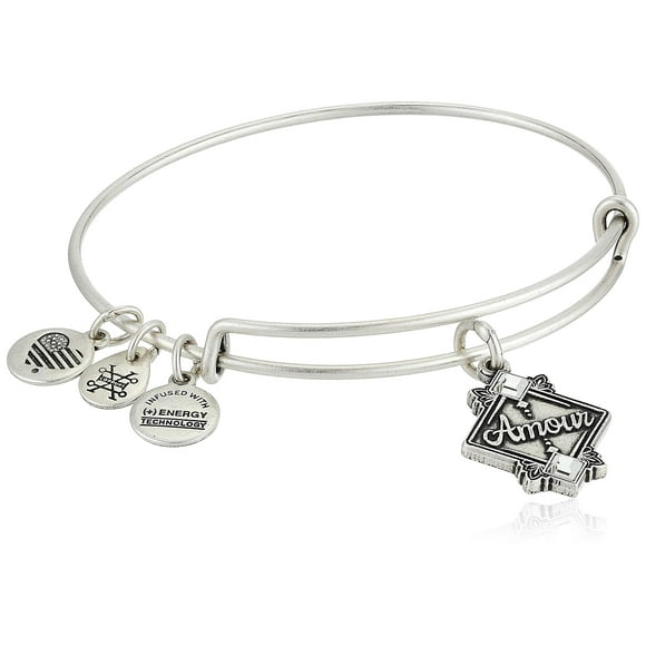 Alex and Ani Women's Amour Bangle Rafaelian Silver One Size