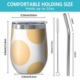 thumbnail image 5 of Modern 12oz Stainless Steel Insulated Wine Tumbler with Lid and Straw – Double Wall Vacuum Mug for Hot & Cold Drinks, 304 Steel Interior, Sweat-Free Design, 5 of 5
