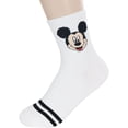 thumbnail image 3 of Disney Character Crew Socks, 5 Pairs Set, Mickey Mouse Minnie Donald Daisy Pooh, Multi-Color, 3 of 7