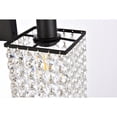 thumbnail image 5 of Phineas 2 lights bath sconce in black with clear crystals, 5 of 9