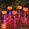 thumbnail image 4 of Lámparas Estaca Calabaza Decorativa Jardín Luces Halloween Solar Al Aire Libre IP65 Impermeable para Patio Grave, 4 of 9